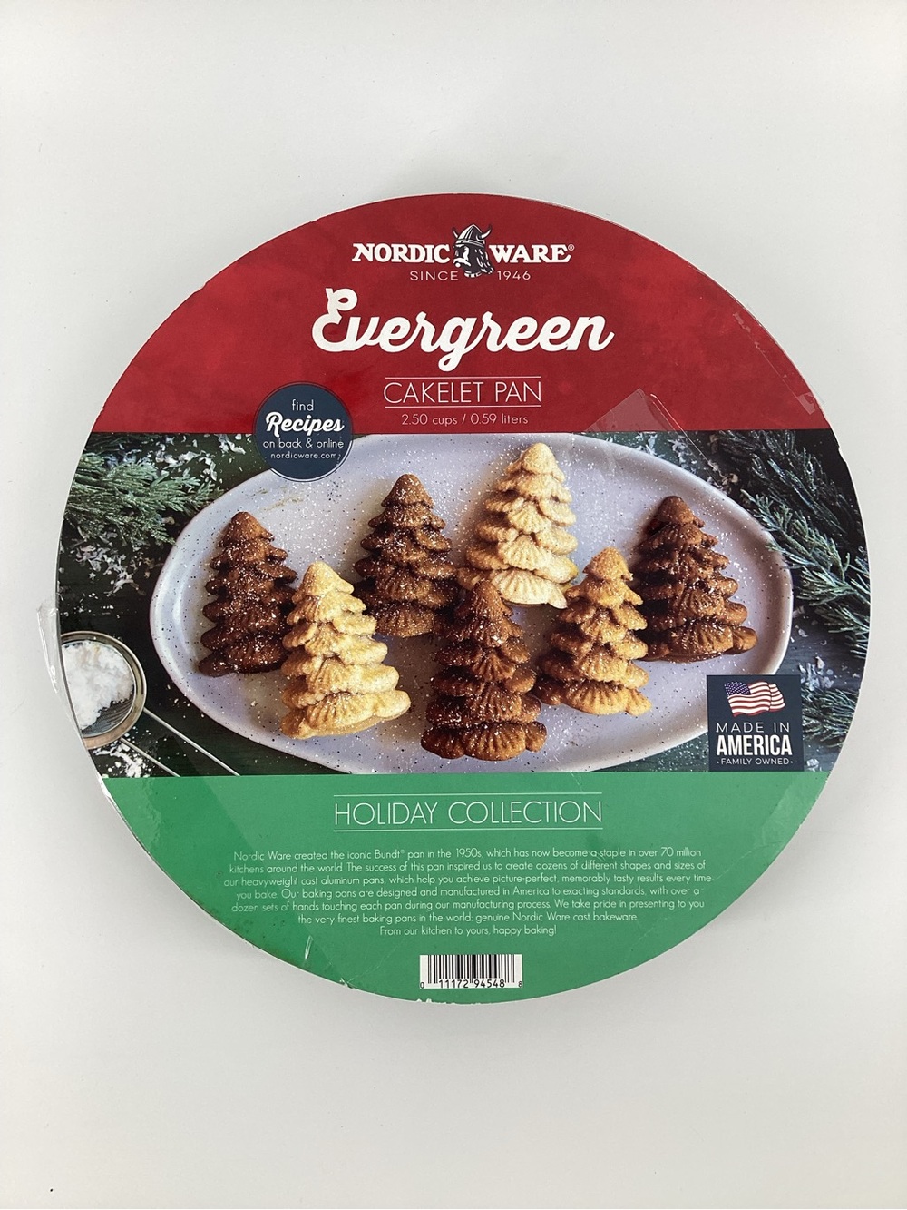 Nordic Ware Evergreen Cakelet Pan
